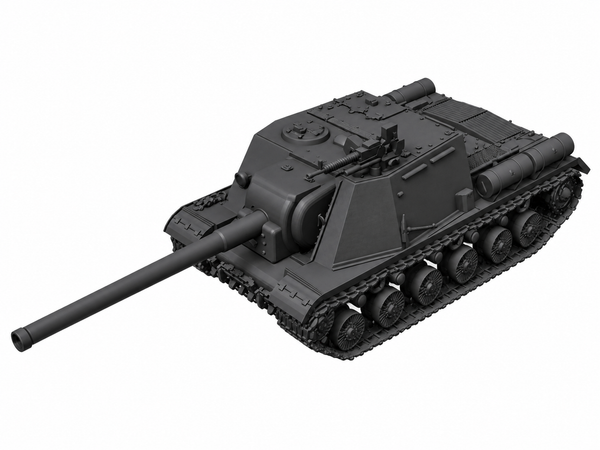 SSMODEL 1/72 1/144 Multi Scale ISU-122BM ISU-122-1 Tank Resin MODEL kit TSS0031