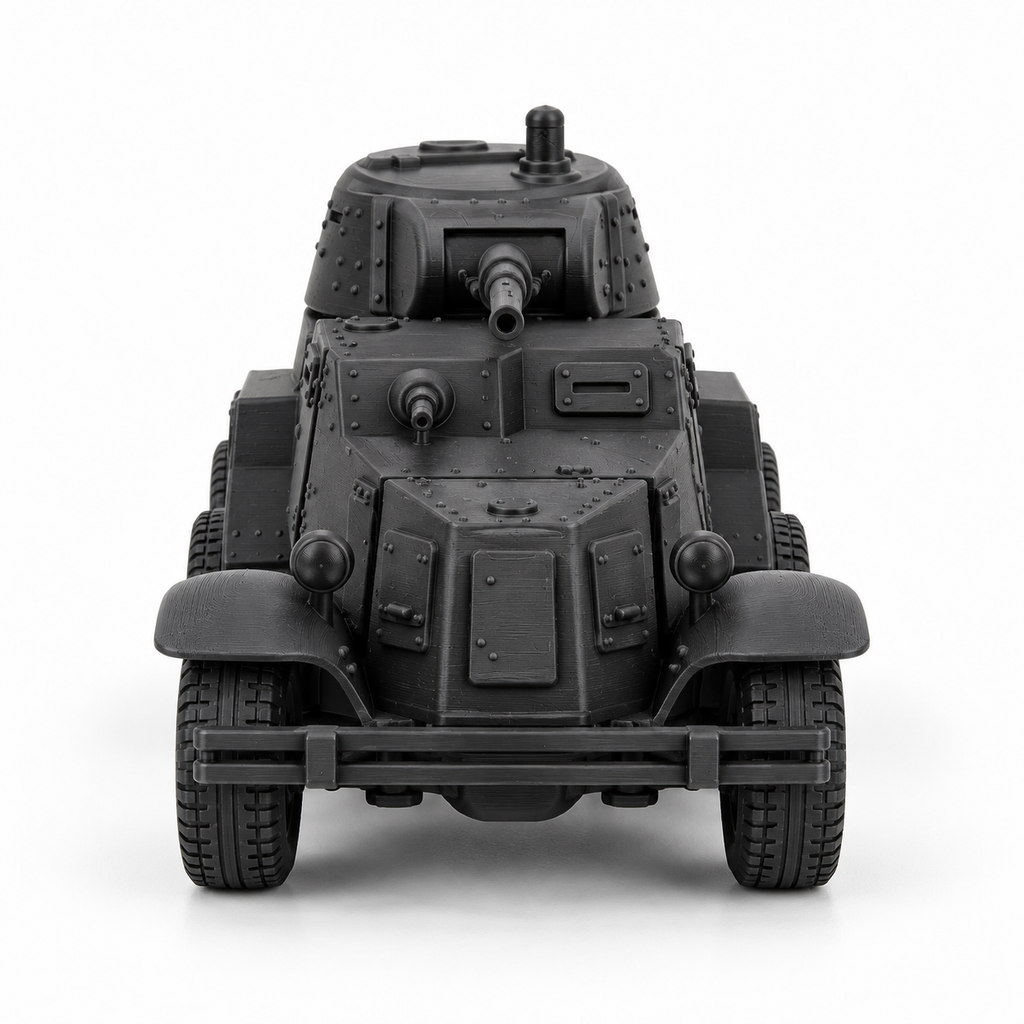 SSMODEL 1/72 1/144 WWII Soviet BA-10 Armored Car 45mm Resin Model Kit TSS1211