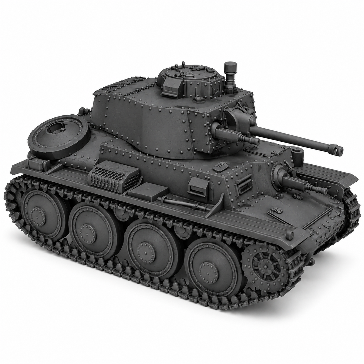 SSMODEL 1/72 1/144 Multi Scale Panzerkampfwagen 38t tank Resin Model Kit TSS0189 — detail view 8