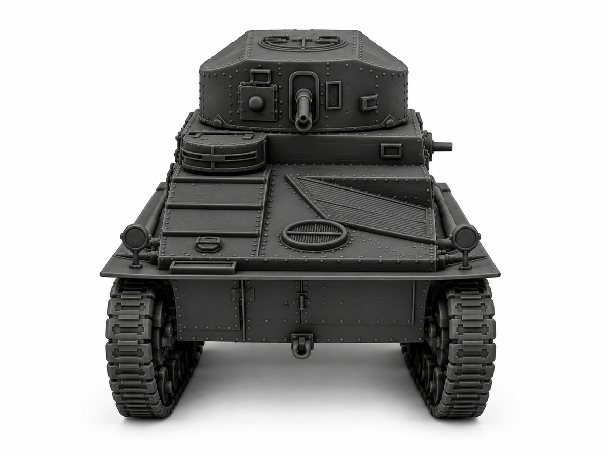 SSMODEL 1/72 1/144 Multi Scale Vickers Medium Tank Mk.I UK Tank MODEL TSS1168 — detail view 3