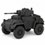 SSMODEL 1/72 1/144 Multi Scale Armoured Car Guy Mk.1 Mk.1A WW2 Model Kit TSS0766