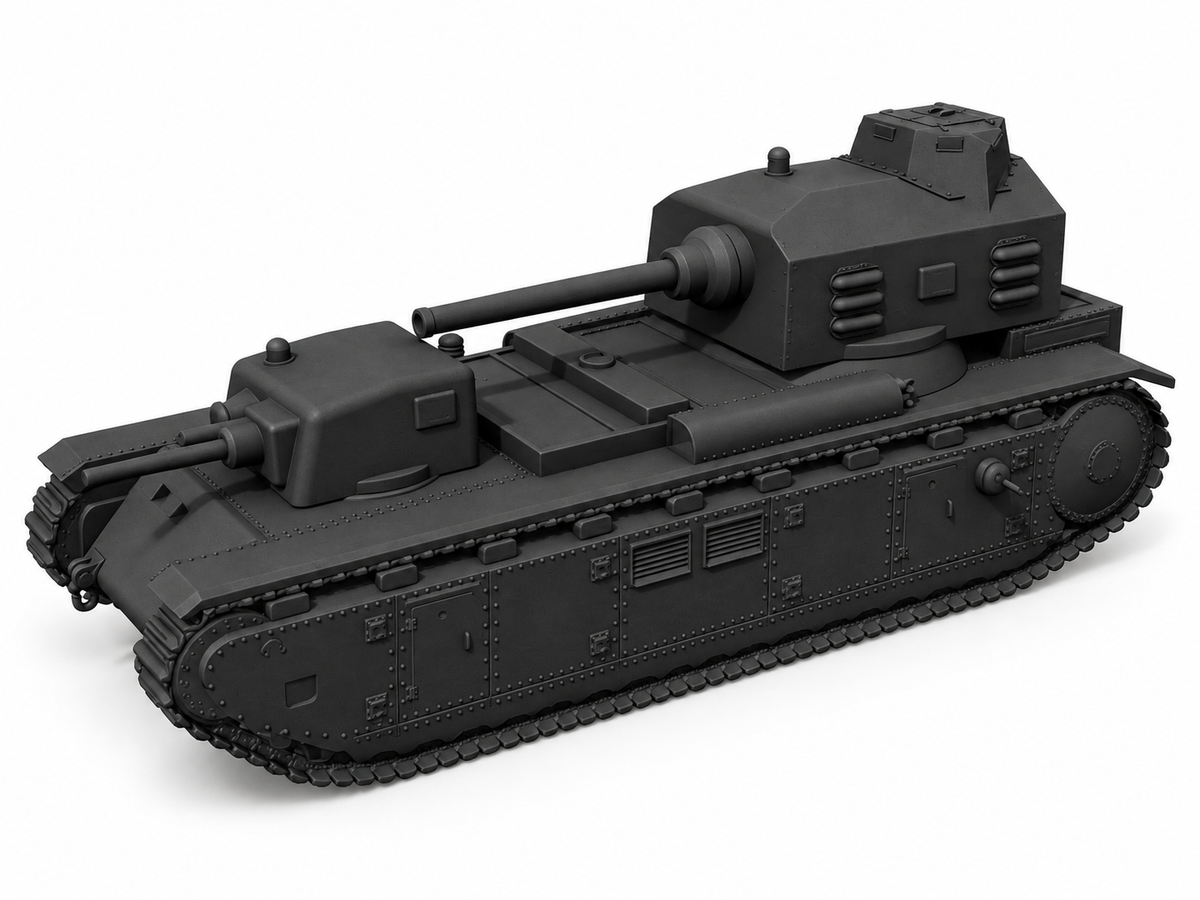 SSMODEL 1/72 1/144 Multi Scale FCM F1 tank Resin Model Kit TSS0273 — detail view 14