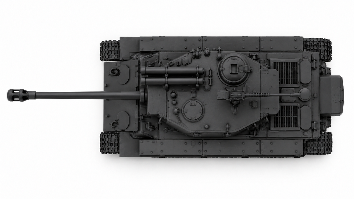 SSMODEL 1/72 1/144 Multi Scale Super Pershing T26E4 US Tank MODEL kit TSS1372 — detail view 3