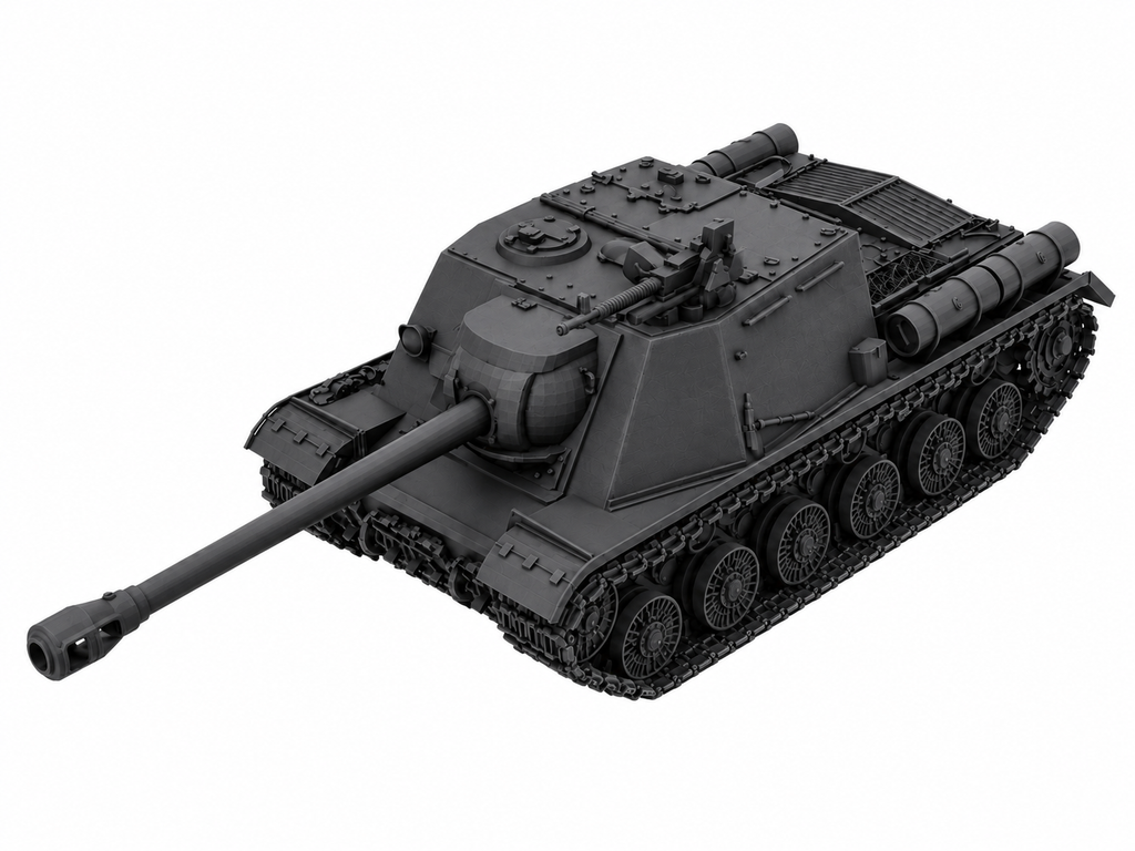 SSMODEL 1/72 1/144 Multi Scale ISU-122s Tank Resin MODEL kit TSS0032