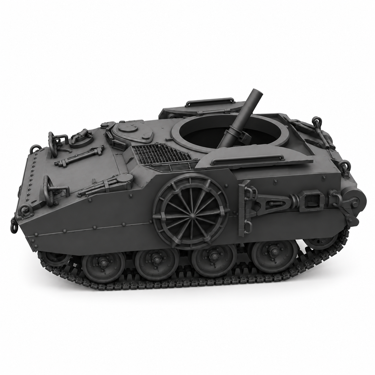 SSMODEL 1/72 1/144 Multi Scale KT-76 T114 Mortar carrier US tank MODEL TSS0396 — detail view 3