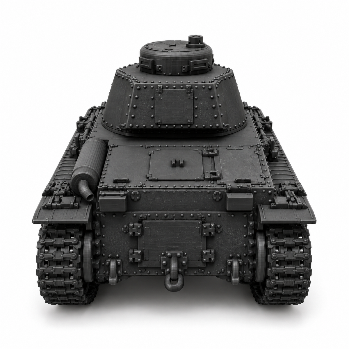 SSMODEL 1/72 1/144 Multi Scale Panzerkampfwagen 35t tank Model Kit TSS0272 — detail view 2