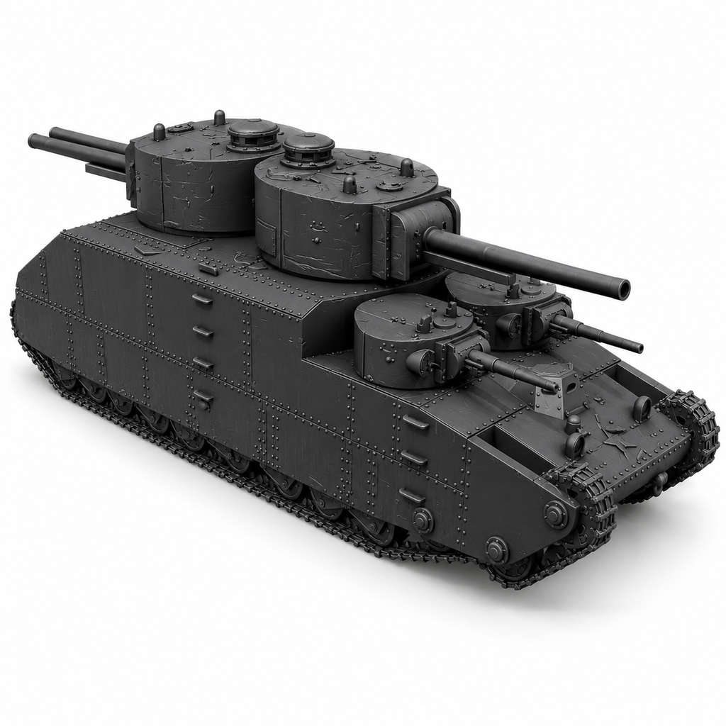 SSMODEL 1/72 1/144 T-39 Soviet experimental superheavy tank MODEL KIT TSS0462