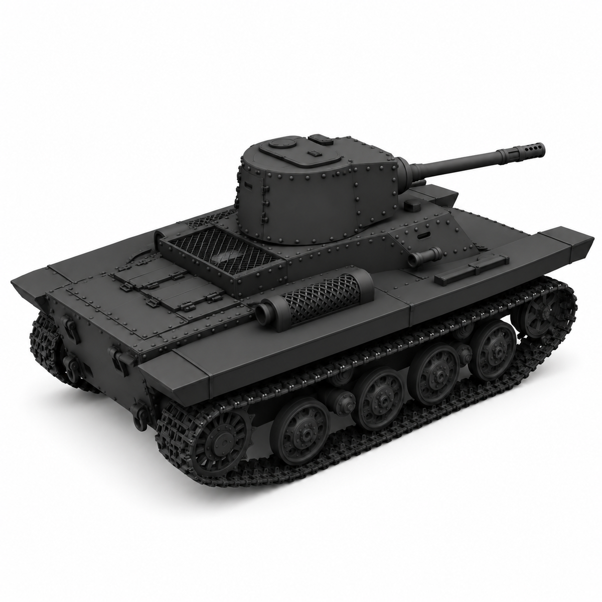 SSMODEL1/72 1/144 Multi Scale PZInż 130 Tank Resin Model Kit TSS0551 — detail view 3