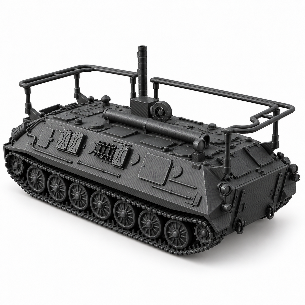 SSMODEL 1/72 1/144 Multi Scale BTR-56PU Soviet Cold War CMD Tank MODEL TSS0470 — detail view 4