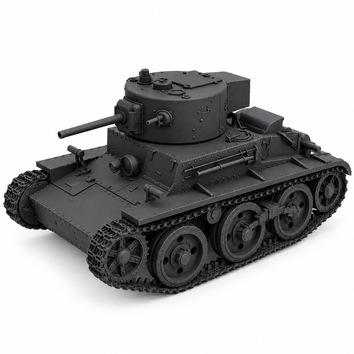 SSMODEL 1/72 1/144 Multi Scale KT-26 Soviet experimental light tank Kit TSS0056 — detail view 18