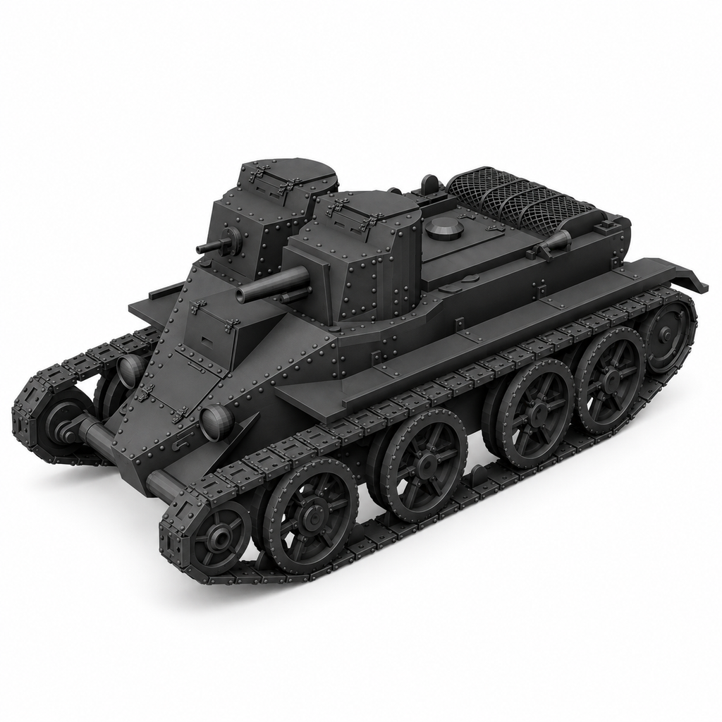 SSMODEL1/72 1/144 Multi Scale BT-4 Fictional Tank Resin Model Kit TSS0577