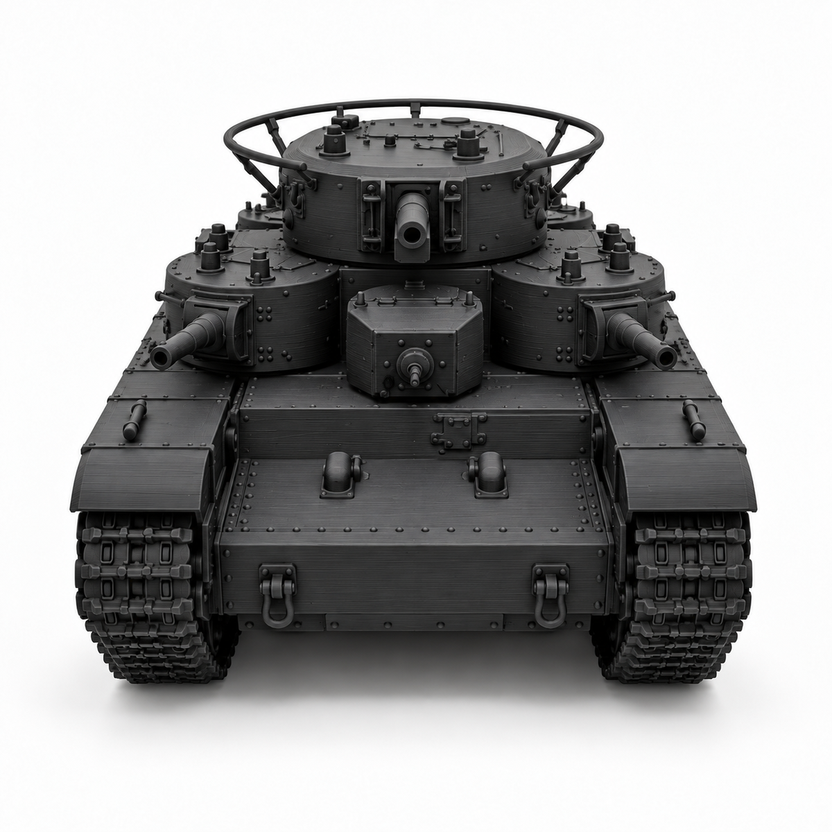SSMODEL 1/72 1/144 WWII Soviet T-35A Heavy Tank Multi-Turret Resin Model TSS1249 — detail view 8