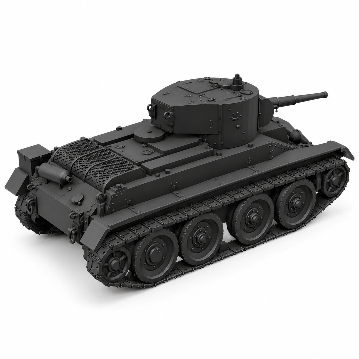 SSMODEL1/72 1/144 Multi Scale BT-5 late Tank Resin Model Kit TSS0575 — detail view 4