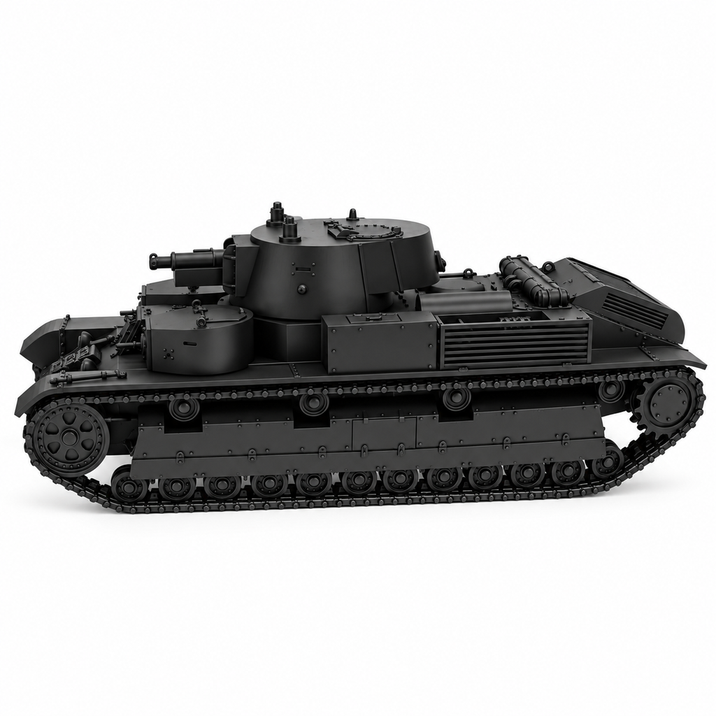 SSMODEL 1/72 1/144 Multi Scale T28 1940 with conical turret Resin MODEL TSS0977