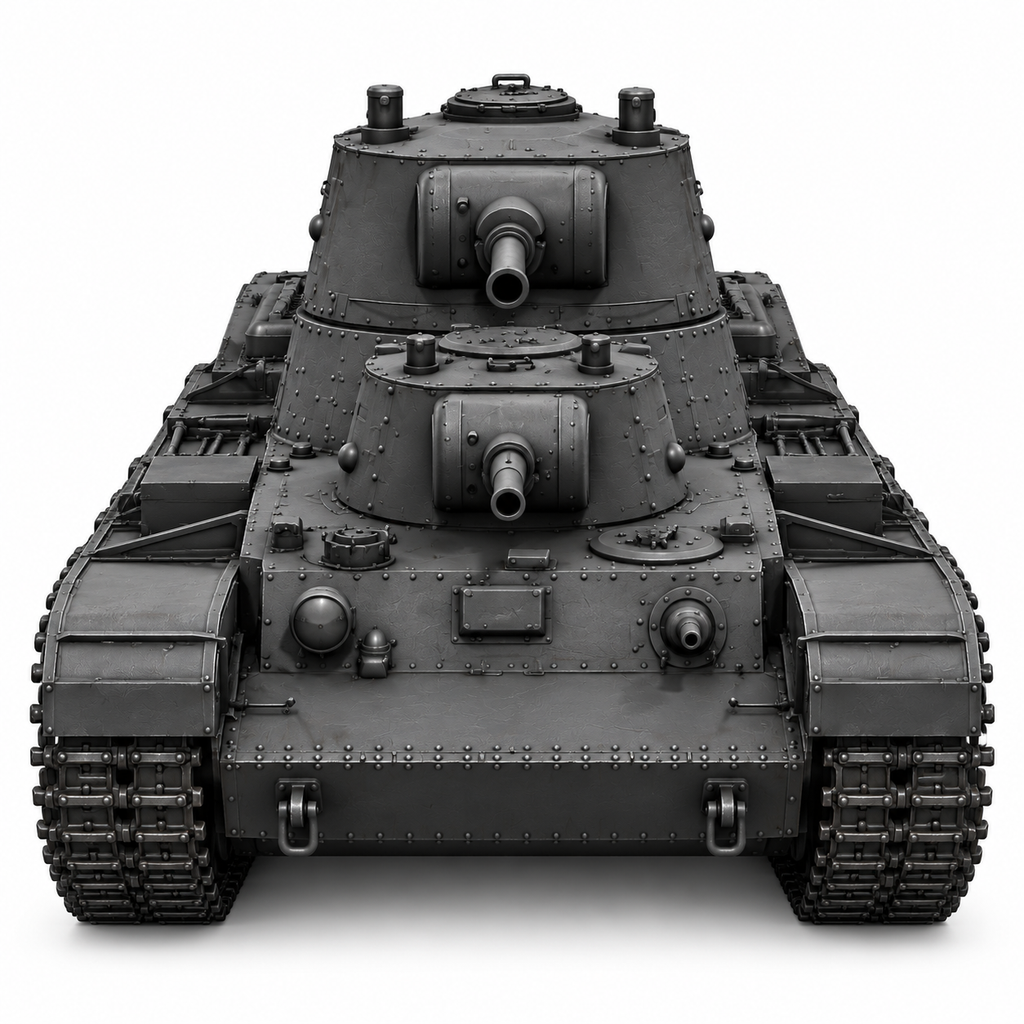 SSMODEL1/72 1/144 Multi Scale Soviet Union SMK tank Resin Model Kit TSS0557