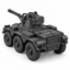 SSMODEL 1/72 1/144 Multi Scale Saladin VASD UK mobile AA-gun tank MODEL TSS0475