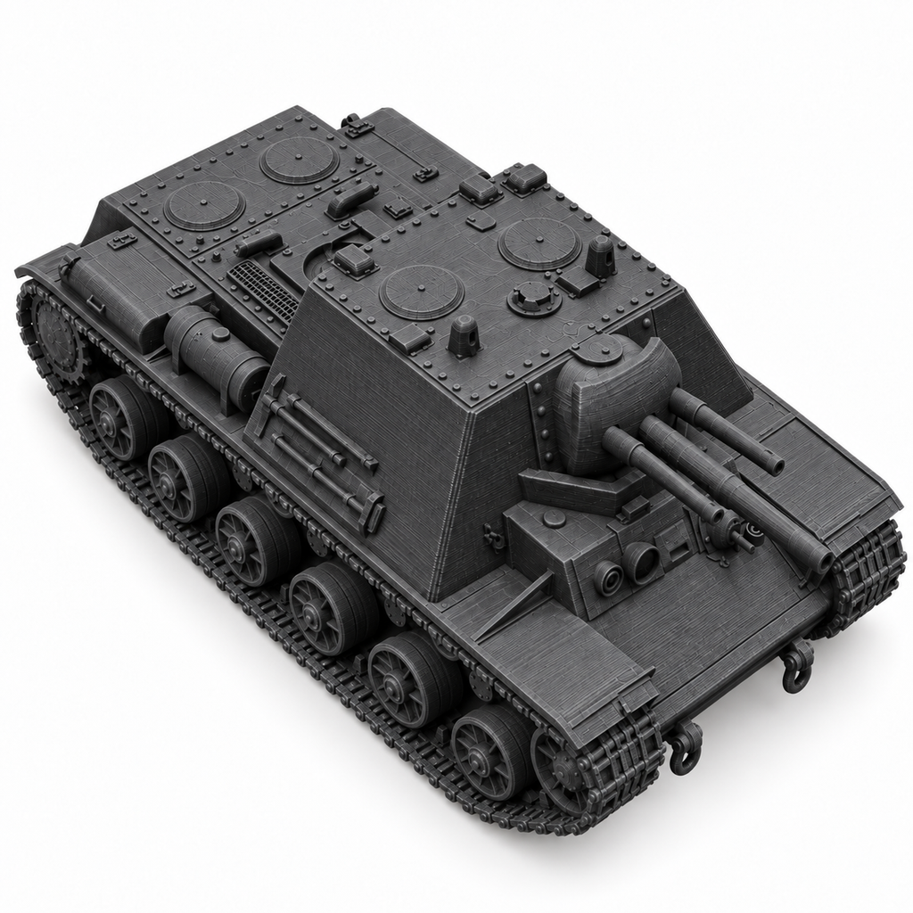 SSMODEL 1/72 1/144 Multi Scale KV-7Soviet Propelled Artillery Tank MODEL TSS0128