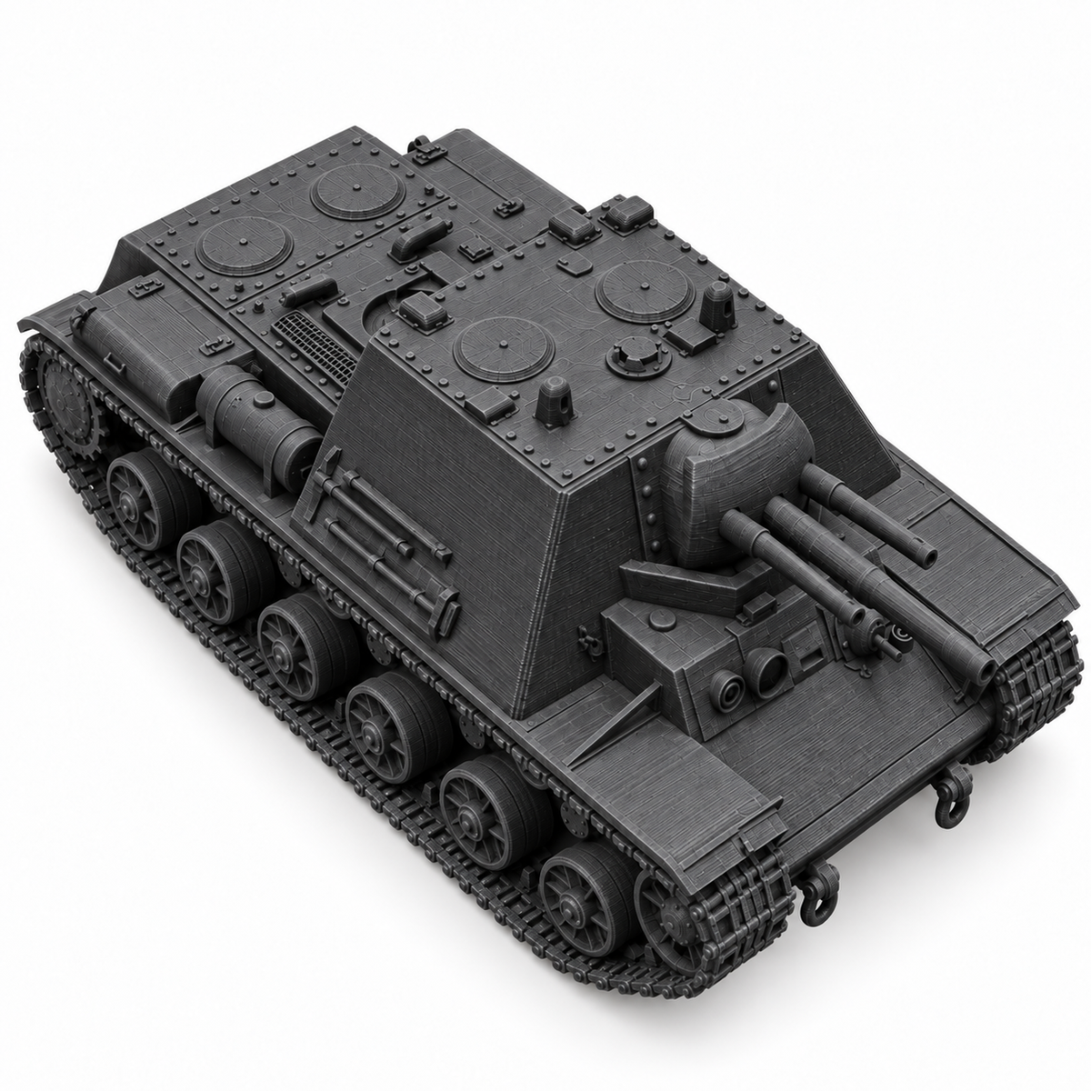 SSMODEL 1/72 1/144 Multi Scale KV-7Soviet Propelled Artillery Tank MODEL TSS0128 — detail view 2