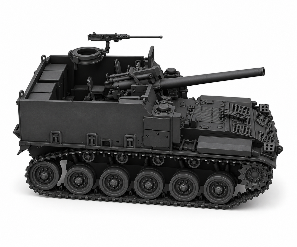 SSMODEL 1/72 1/144 Multi Scale M44 155mm SPH US Germany Tank MODEL kit TSS0668 — detail view 2