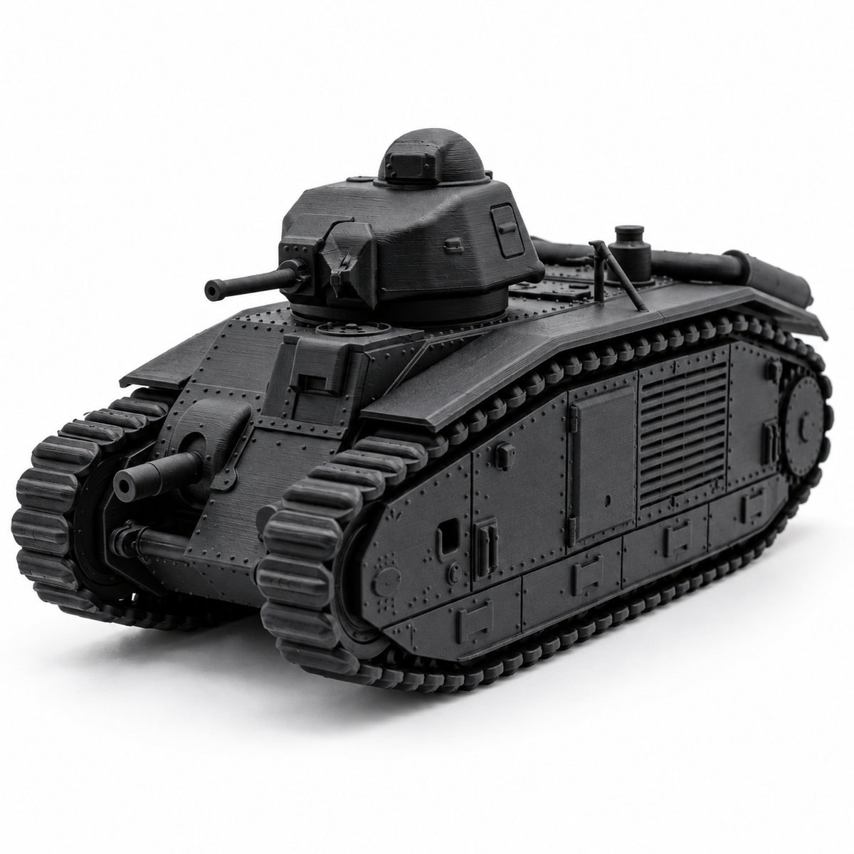 SSMODEL 1/72 1/144 WWII French Char B1 bis Heavy Tank Resin Model Kit TSS1248 — detail view 11