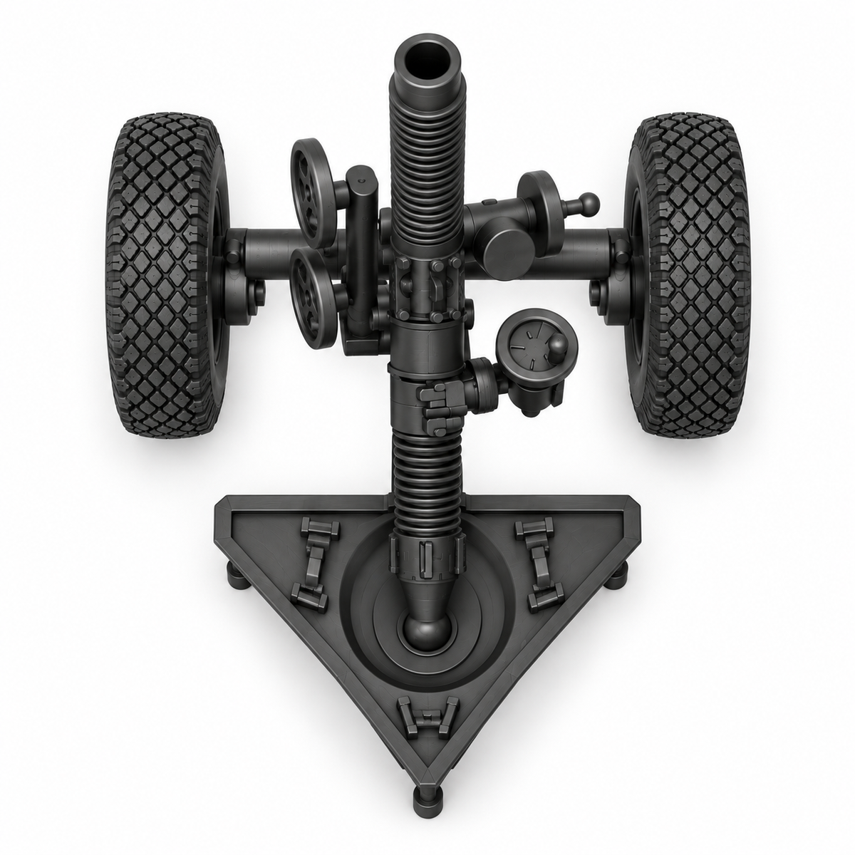 SSMODEL 1/72 1/144 Multi Scale MO-120 RT 120mm mortar Resin Model Kit TSS0430 — detail view 2