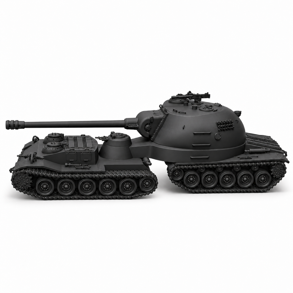 SSMODEL1/72 1/144 Multi-Scale Super Heavy Semi-trailer Tank MODEL KIT TSS1440224