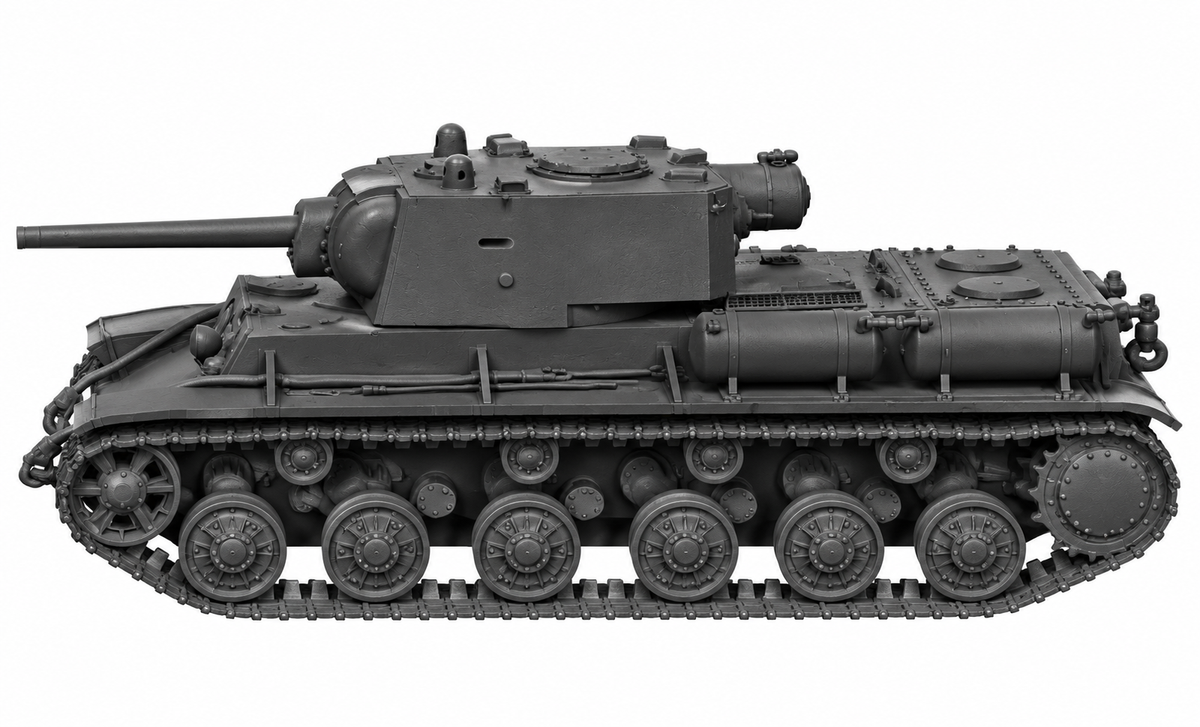 SSMODEL 1/72 1/144 Multi Scale Object 232 KV-12 Soviet tank MODEL kit TSS0109 — detail view 3
