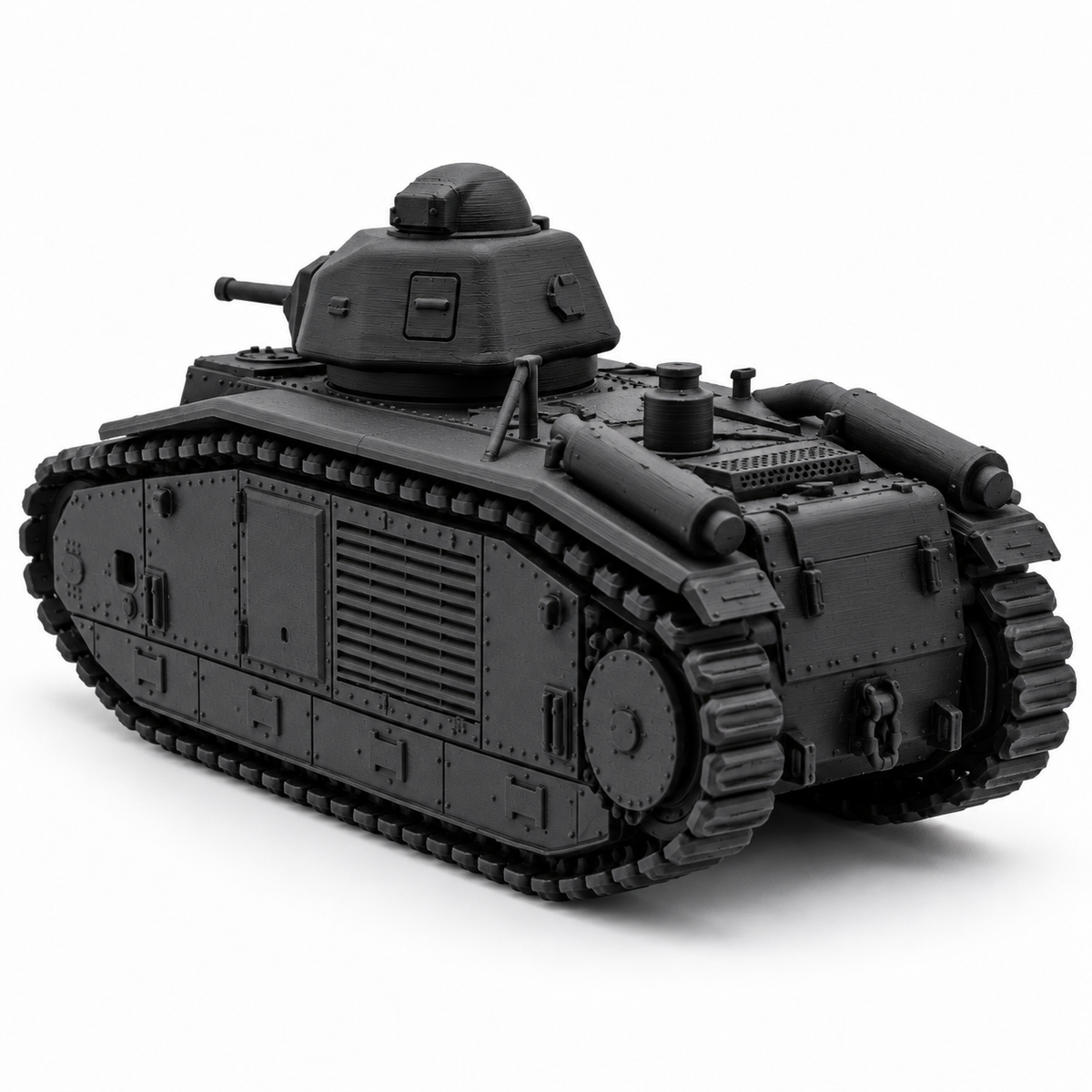 SSMODEL 1/72 1/144 WWII French Char B1 bis Heavy Tank Resin Model Kit TSS1248 — detail view 4