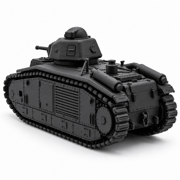 SSMODEL 1/72 1/144 WWII French Char B1 bis Heavy Tank Resin Model Kit TSS1248