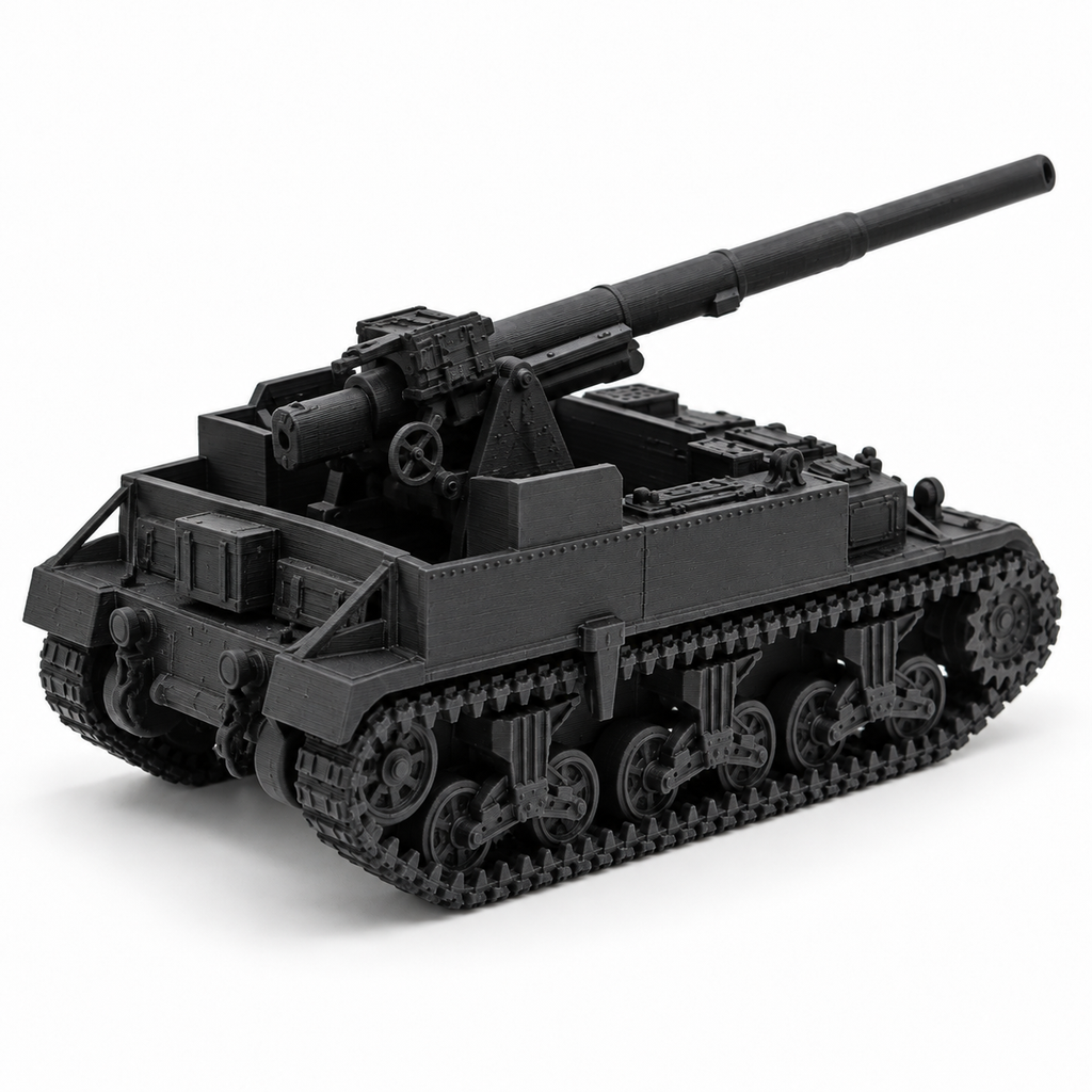 SSMODEL 1/72 1/144 WWII US M12 Gun Motor Carriage D-Day Resin Model Kit TSS0872