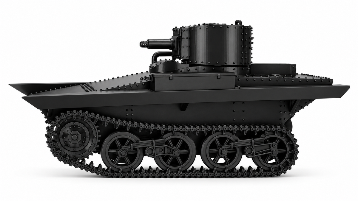 SSMODEL 1/72 1/144  Multi Scale M1931 Light Amphibious Tank MODEL kit TSS1164 — detail view 4