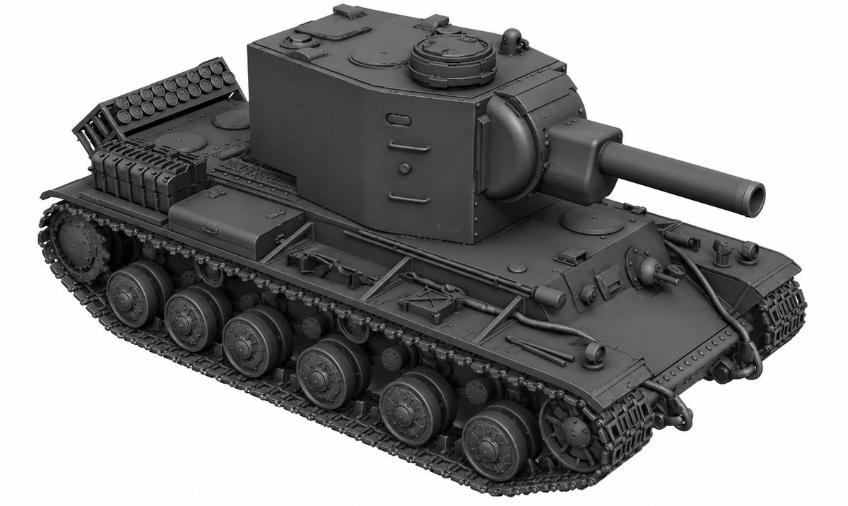 SSMODEL 1/72 1/144 Multi Scale Pz.Kpfw. KW II 754 (r) Tank MODEL kit TSS0136 — detail view 18