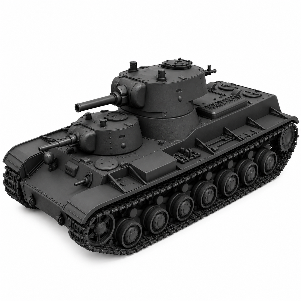 SSMODEL 1/72 1/144 Multi Scale SMK Tank Resin MODEL kit TSS0040