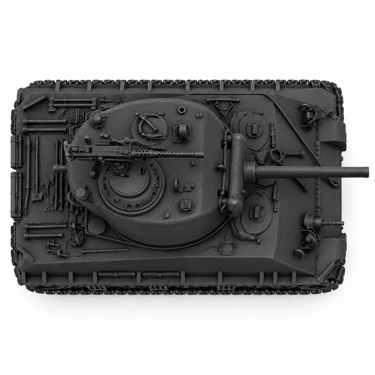 SSMODEL 1/72 1/144 Multi-Scale M4A2 76W HVSS Sherman US WWII Tank MODEL TSS0209 — detail view 4