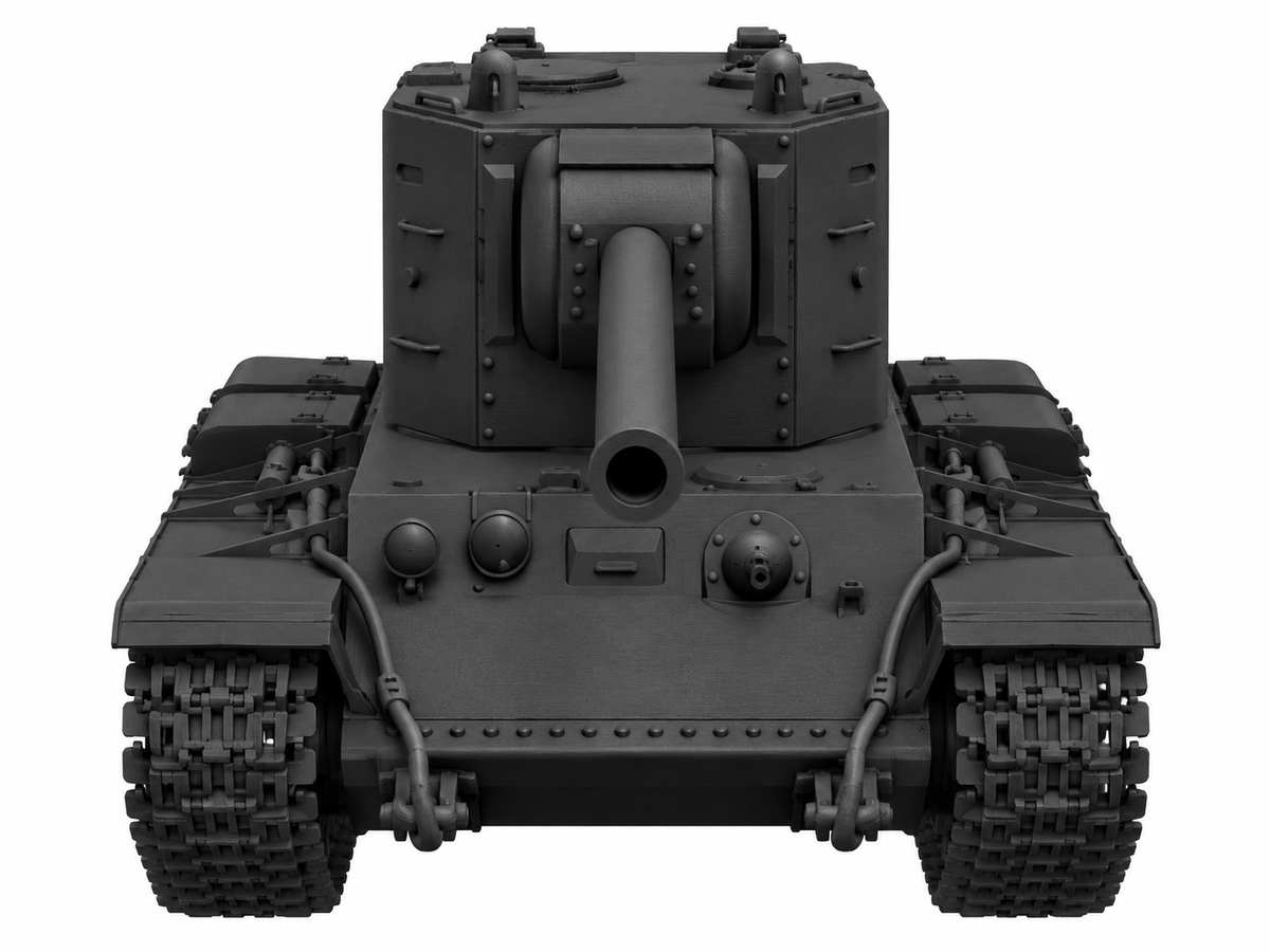 SSMODEL 1/72 1/144 Multi Scale KV-2 ZiS-6 Soviet experimental tank MODEL TSS0138 — detail view 3