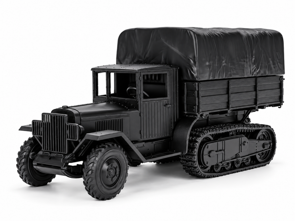 SSMODEL 1/72 1/144 Multi-Scale ZIS-42 Soviet WWII Half-Track Truck Model TSS1585