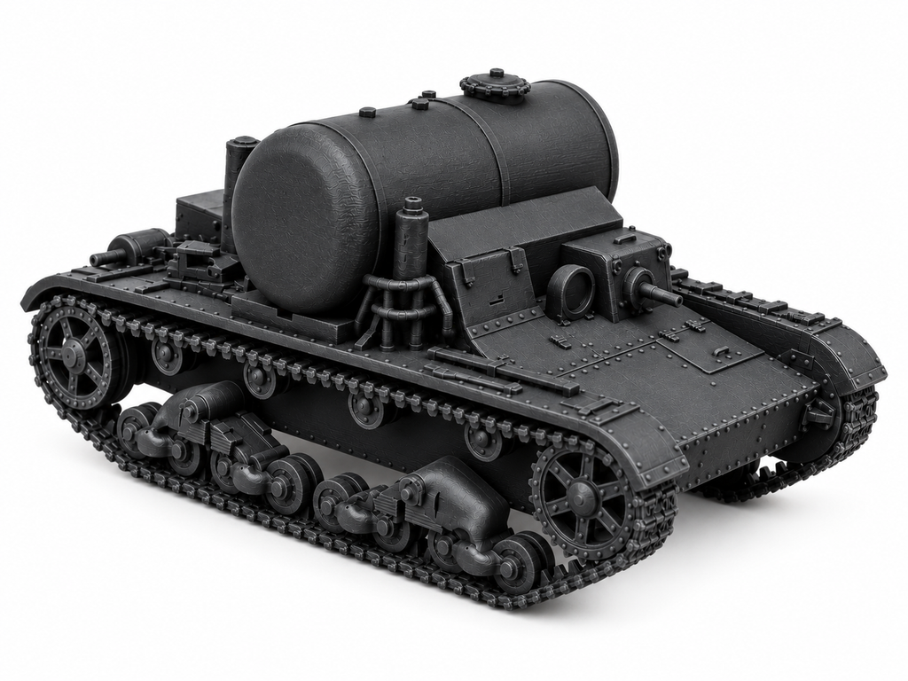 SSMODEL 1/72 1/144 Multi Scale TR-26Ts T-26 Fuel tank Resin Model Kit TSS0077