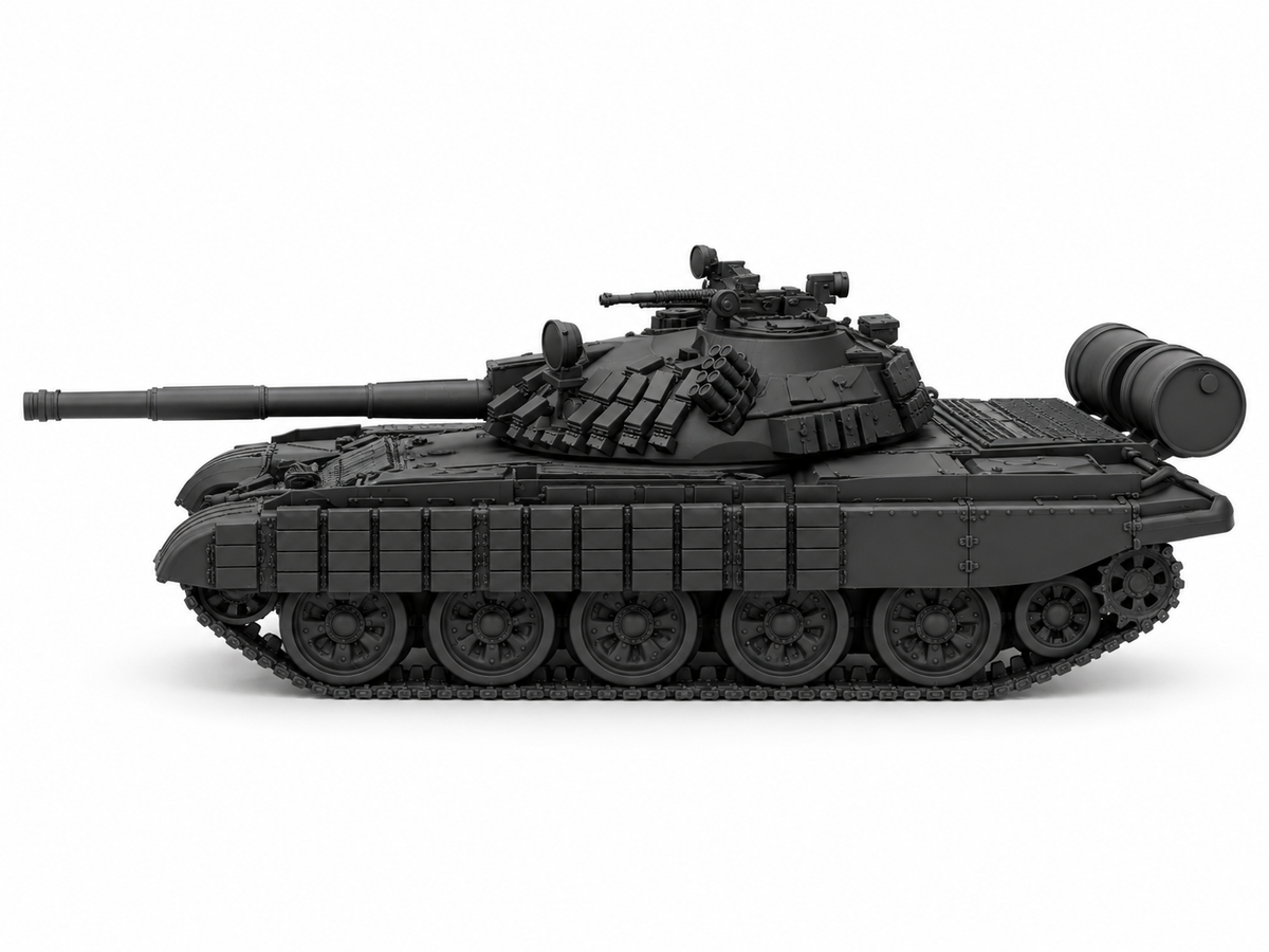 SSMODEL 1/72 1/144 Multi Scale T-55AMV Soviet tank Resin Model Kit TSS0286 — detail view 5