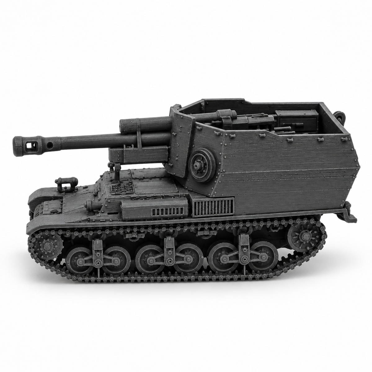 SSMODEL 1/72 1/144 10.5cm leFH18 Lorraine Schlepper Alkett Resin MODEL TSS0737 — detail view 3