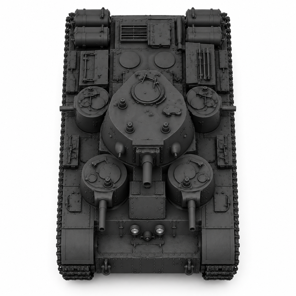 SSMODEL 1/72 1/144 Multi Scale T-35 mod 1939 Tank Resin MODEL KIT TSS0520