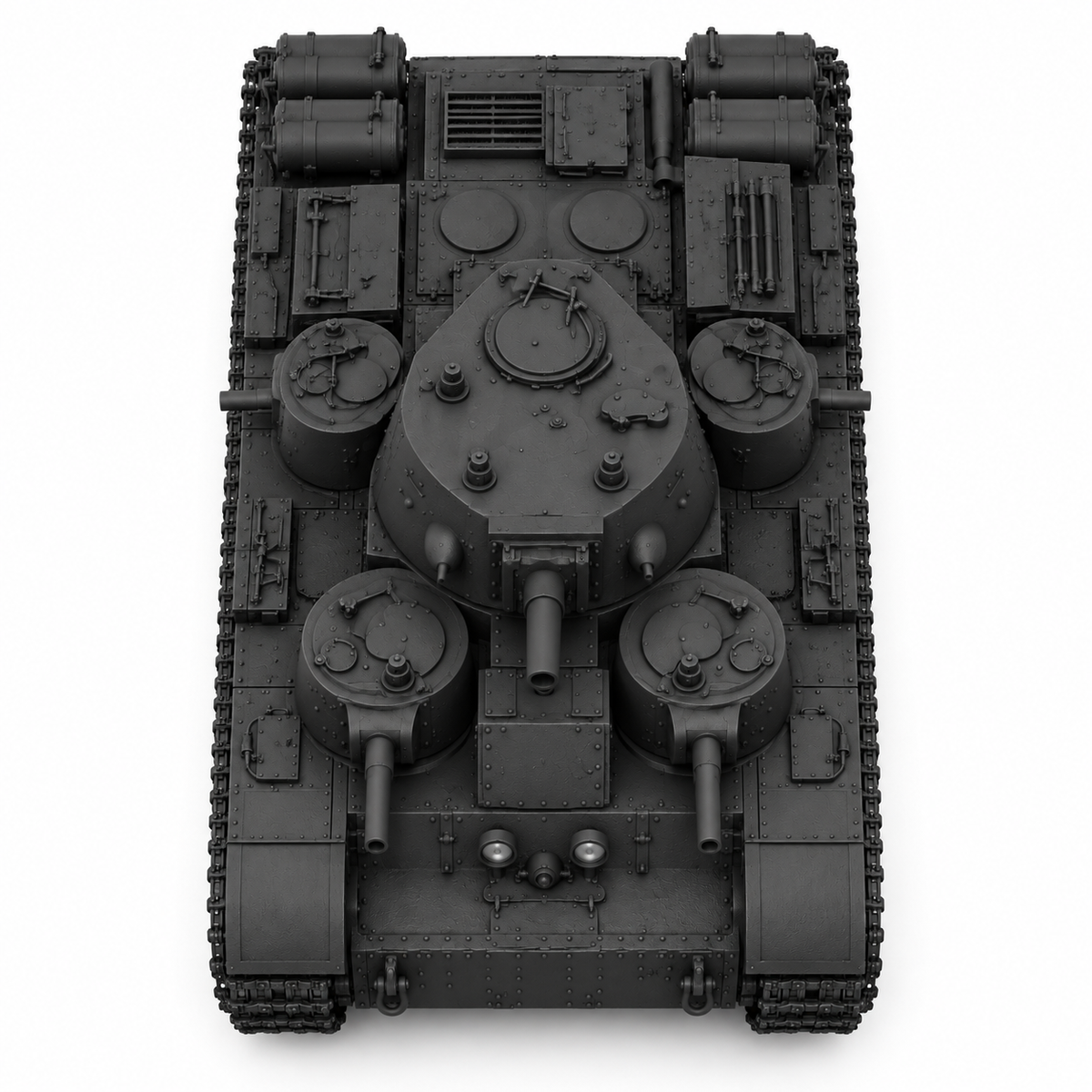 SSMODEL 1/72 1/144 Multi Scale T-35 mod 1939 Tank Resin MODEL KIT TSS0520 — detail view 2