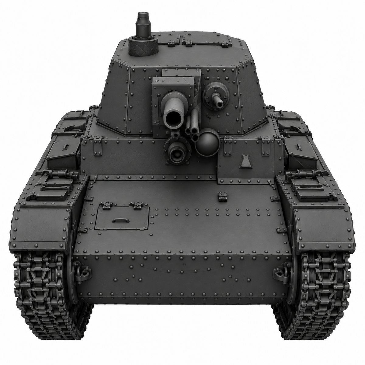 SSMODEL 1/72 1/144 Multi Scale T-26 with N.I. Dyrenkov turret Model Kit TSS0054 — detail view 4