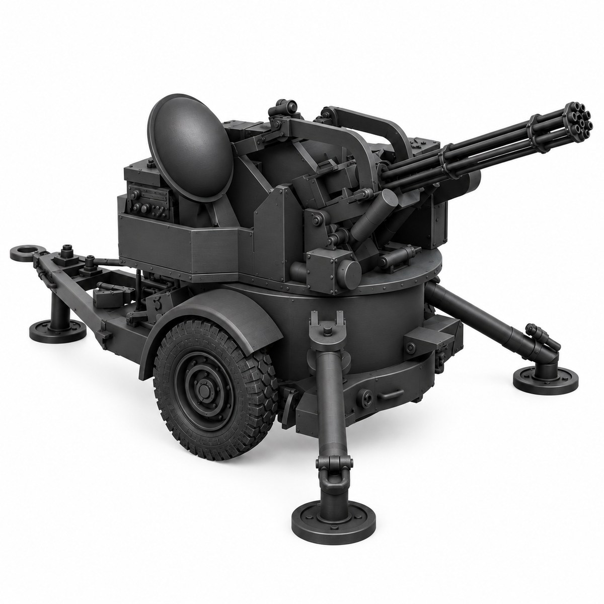 SSMODEL 1/72 1/144 Multi Scale M167 Vulcan Air Defense System VADS Model TSS0429 — detail view 2