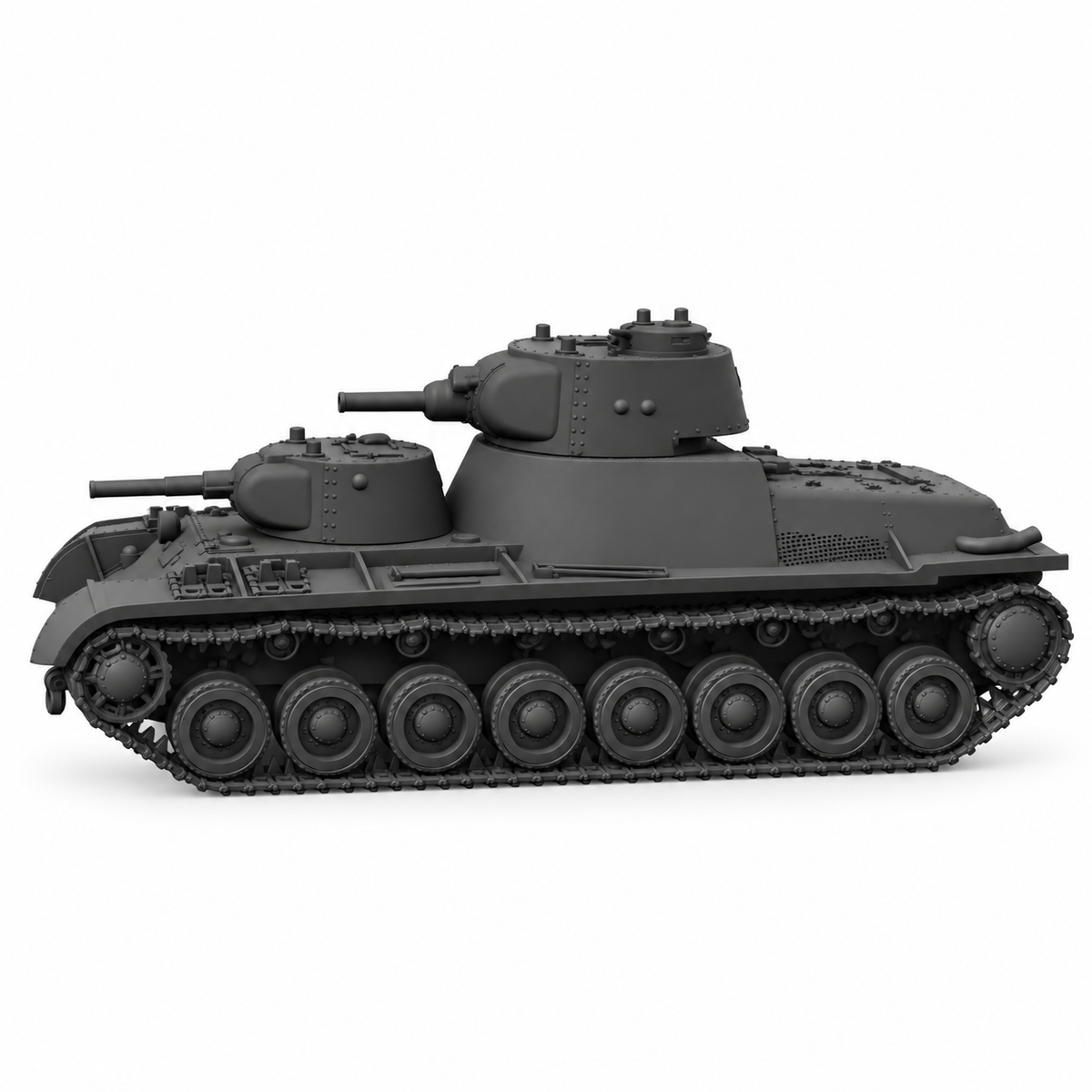 SSMODEL 1/72 1/144 Multi Scale T-100 Tank Resin MODEL kit TSS0039 — detail view 3