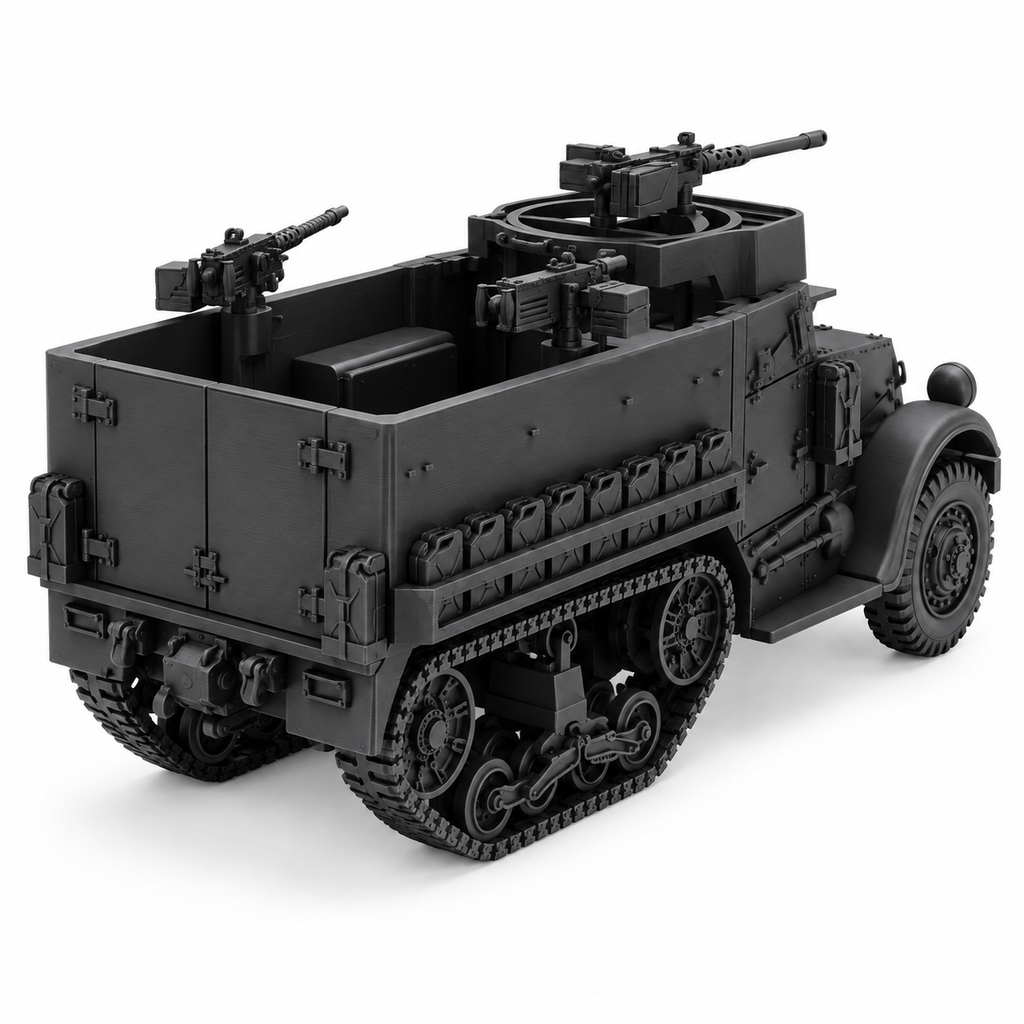 SSMODEL 1/72 1/144 WWII US M9A1 Half-track Lend-Lease Resin Model Kit TSS0890