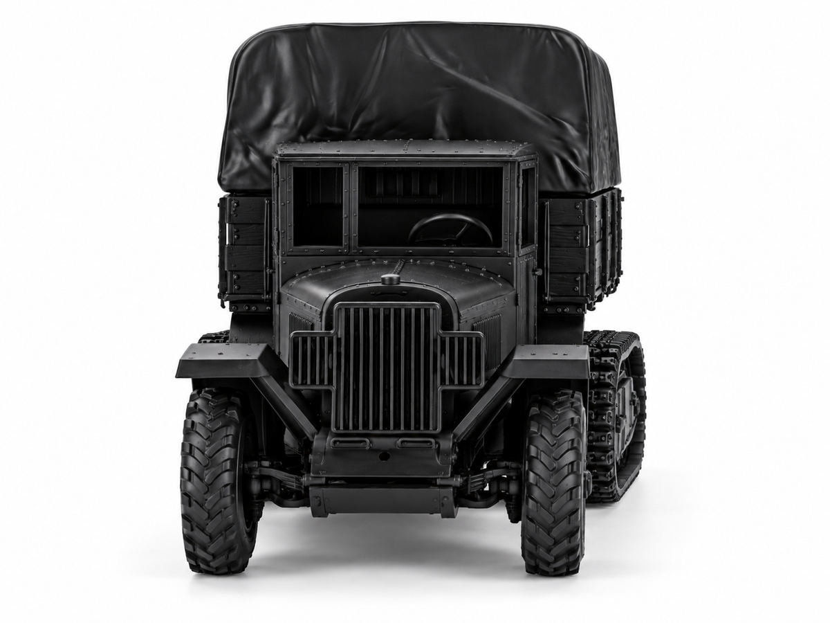 SSMODEL 1/72 1/144 Multi-Scale ZIS-42 Soviet WWII Half-Track Truck Model TSS1585 — detail view 6