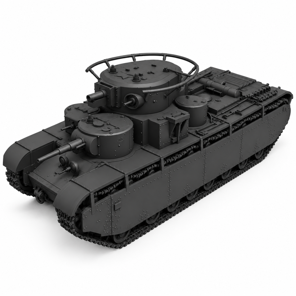 SSMODEL 1/72 1/144 Multi Scale T-35 Tank Resin MODEL KIT TSS0521