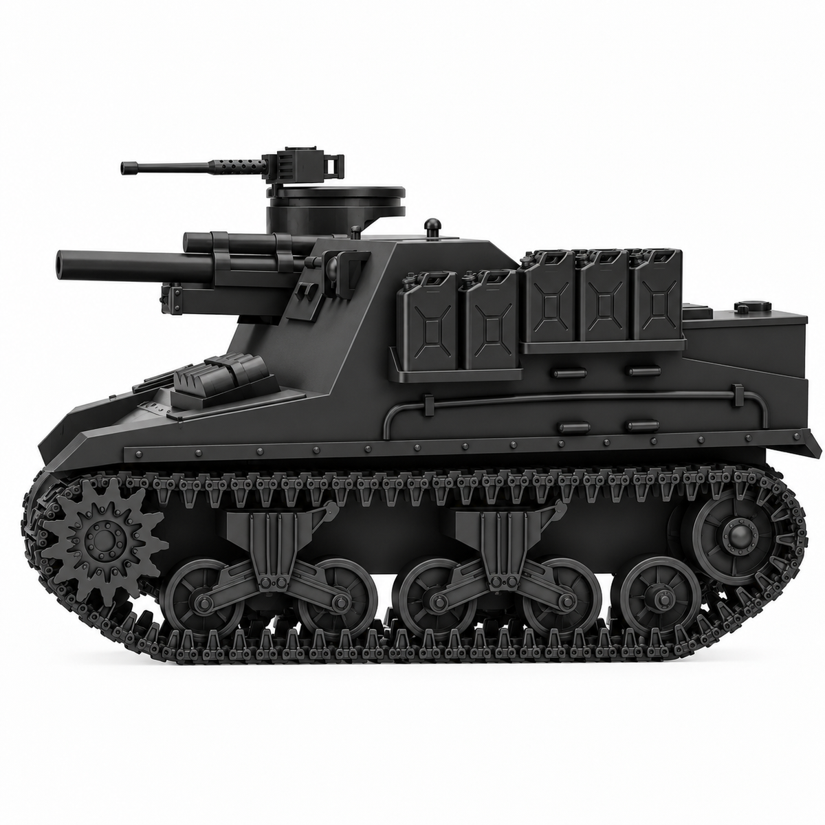 SSMODEL 1/72 1/144 WW2 Priest M7B1 105mm HMC Sherman Tracks Resin Model TSS0888 — detail view 5