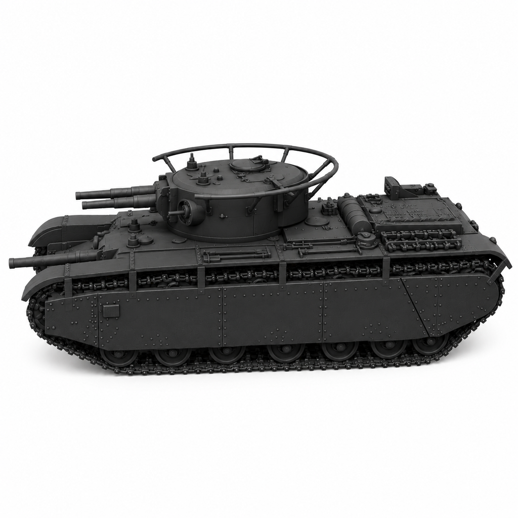 SSMODEL 1/72 1/144 Multi Scale T-35 bis fictional Tank Resin Model Kit TSS0531