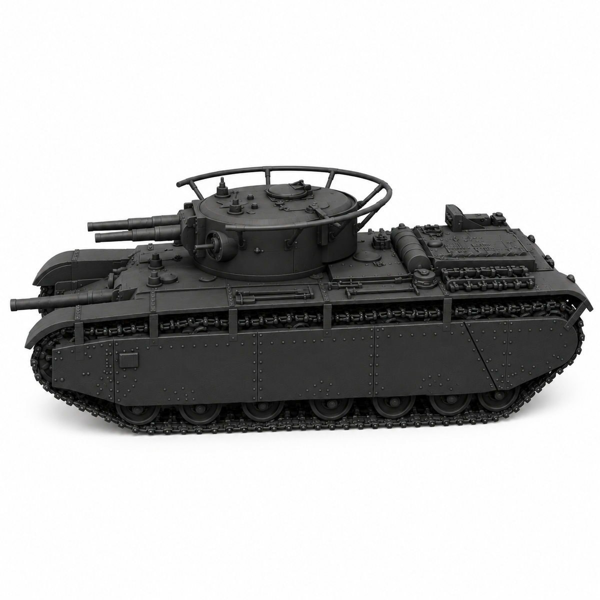 SSMODEL 1/72 1/144 Multi Scale T-35 bis fictional Tank Resin Model Kit TSS0531 — detail view 3